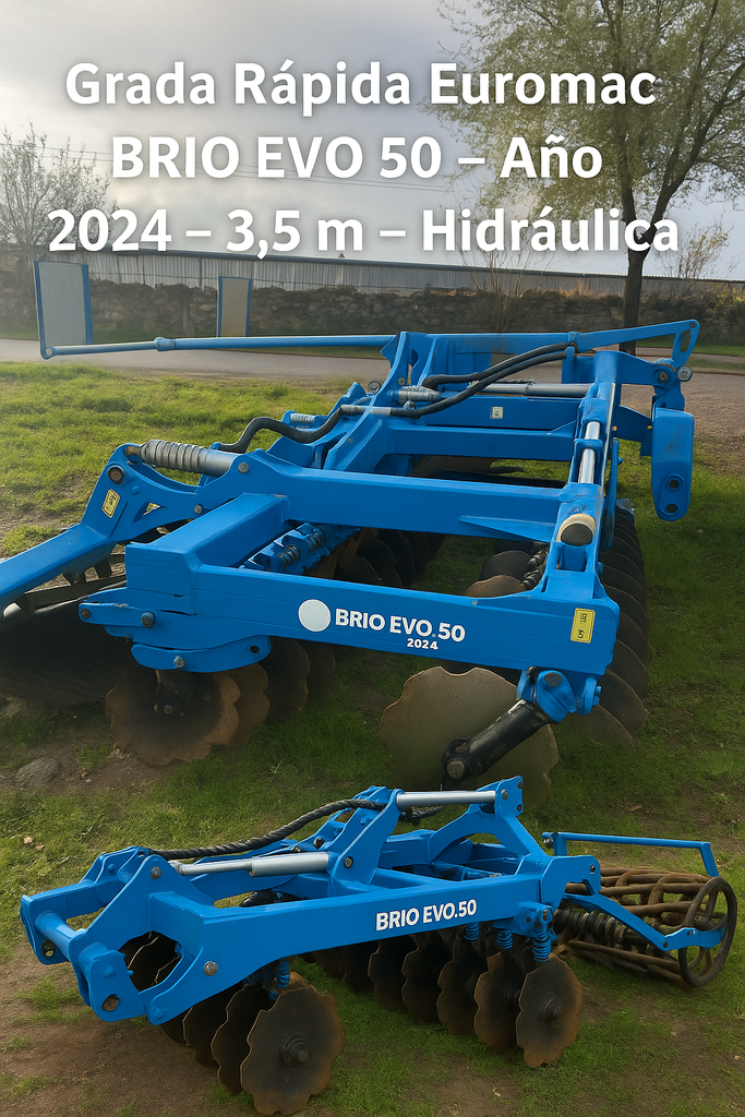 Grada rápida de discos - USADA - EUROMAC TRADERcon un ancho de trabajo aproximado de 4 metroS